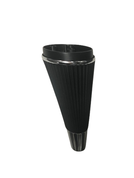 IRON 15 CM SİYAH-KROM KROM ŞERİTLİ PLASTİK BAZA AYAK